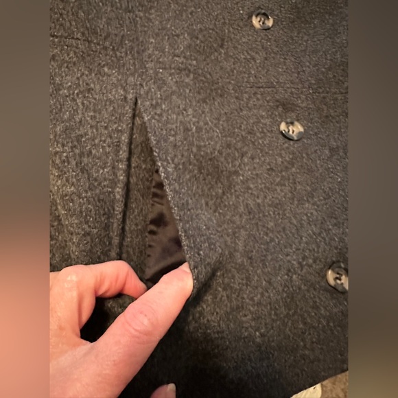 Vintage Charcoal Gray Women's Wool Jacket - Picture 6 of 8